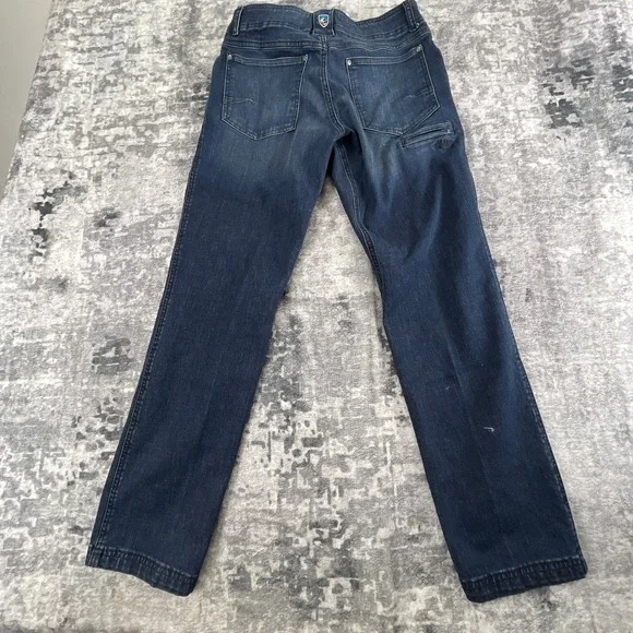 Kuhl Mens 32x32 Denim Klassik Fit Jeans Medium Wash Blue Outdoor Utility Pants - Picture 2 of 12